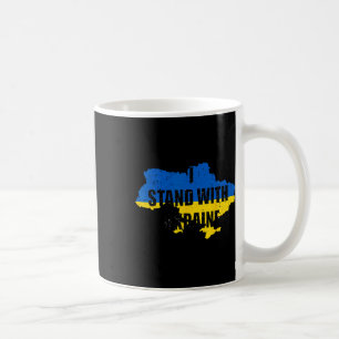 Caneca De Café Apoiar a Ucrânia Eu Estou Com a Ucrânia Bandeira U