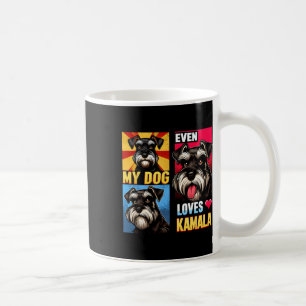 Caneca De Café Apoiar Kamala Harris Até Meu Cachorro Adora Kamala