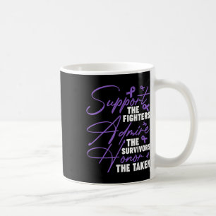 Caneca De Café Apoiar O Pur De Consciência Da Fibrose Cística