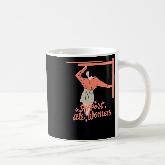Caneca De Café Apoiar Todas as Mulheres 2 (Direita)