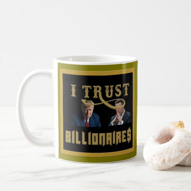 Caneca De Café Apoie a Oligarchy! MAGA 47! (Com Donut)