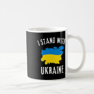 Caneca De Café Apoie a Ucrânia Eu Apoio a Ucrânia Bandeira Ucrani