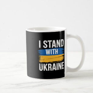 Caneca De Café Apoie a Ucrânia Eu Apoio a Ucrânia Bandeira Ucrani