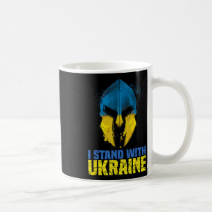 Caneca De Café Apoie a Ucrânia Eu Apoio a Ucrânia Guerreiro Espar