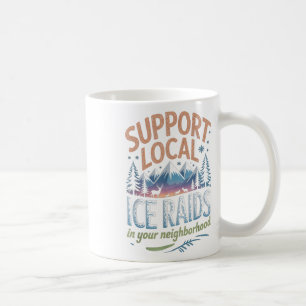 Caneca De Café Apoie as Operações de Gelo Local em sua Vizinhança