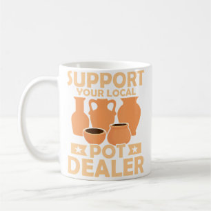 Caneca De Café Apoie o seu ceramista local de artesanato em cerâm
