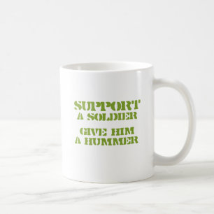 Caneca De Café Apoie um Soldado - Dê-lhe um Hummer