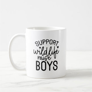 Caneca De Café Apoiem a vida selvagem, levante os rapazes Engraça