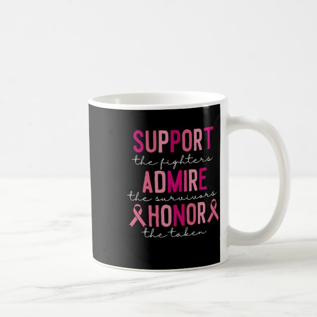 Caneca De Café Apoiem Os Combatentes Admir Os Sobreviventes Honre (Direita)