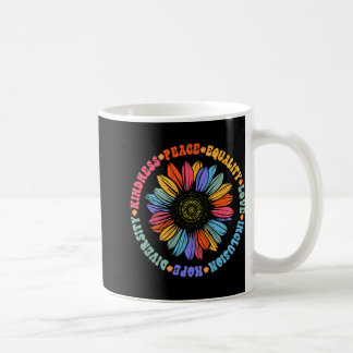 Caneca De Café Apoio à Paz Mundial Tipo de Roupa Floral de Girass