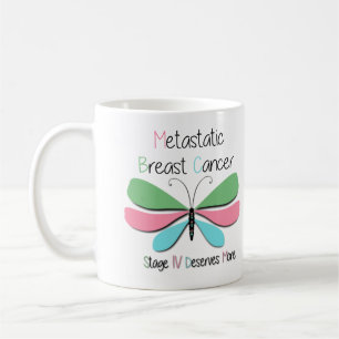 Caneca De Café Apoio ao cancer de mama metastático