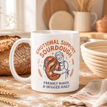 Apoio Emocional Sourdough Presente Divertido para