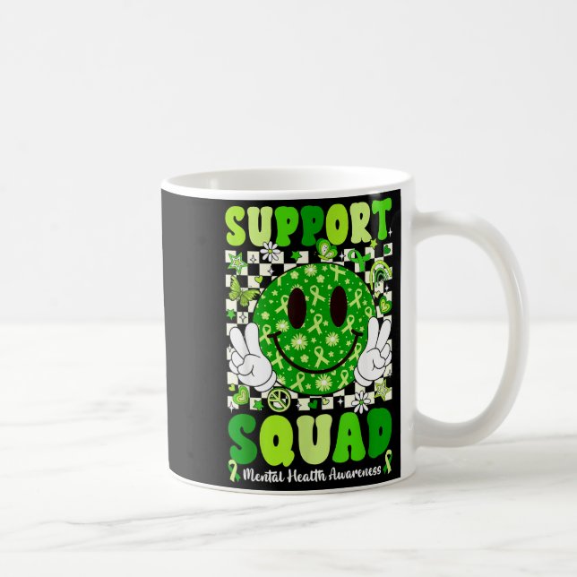 Caneca De Café Apoio Esquadrão Saúde Mental Importa Conscientizaç (Direita)