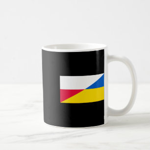 Caneca De Café Apoio polonês à Ucrânia Bandeira ucraniana e Pola