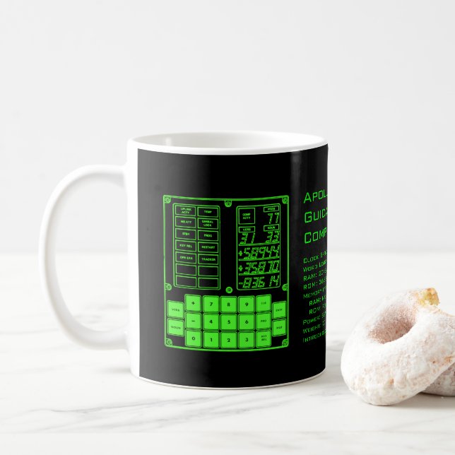 Caneca De Café Apollo Guidance Computer Mug (Com Donut)