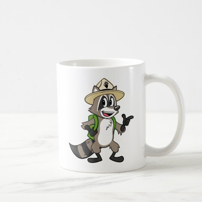Caneca De Café Apontar do rick da guarda florestal do rick | da (Direita)