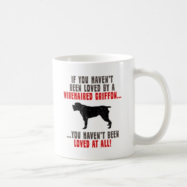 Caneca De Café Apontar Griffon Wirehaired (Direita)