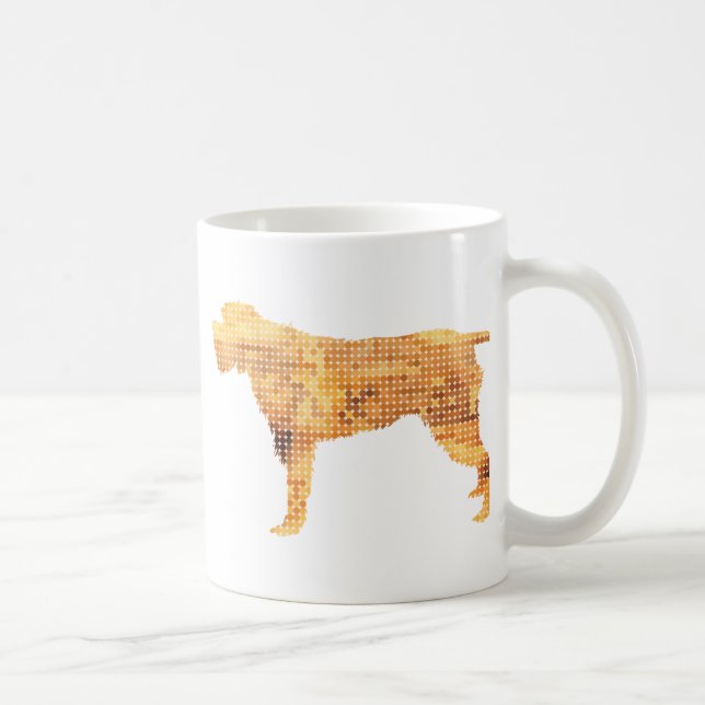 Caneca De Café Apontar Griffon Wirehaired (Direita)