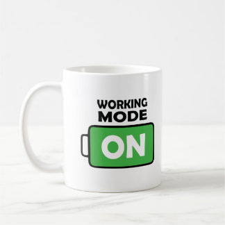 Caneca De Café Após o modo Holiday Mug Working no café lover