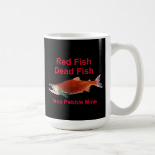 Caneca De Café Após o Salmão - Parar o Pebble Mine