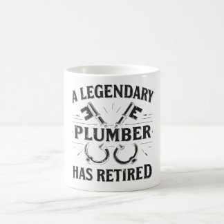 Caneca De Café Aposentação Legendária do Canalizador