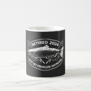 Caneca De Café Aposentado 2024 Não É Meu Problema Mais Pescar Eng