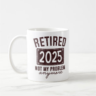 Caneca De Café Aposentado 2025 Aposentadoria Para Homens Mulheres
