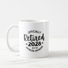 Caneca De Café Aposentado 2028 Não É Mais Meu Problema, Engraçado