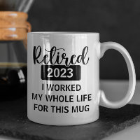 Aposentado Ano Personalizado Trabalhei a Vida Toda