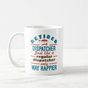 Caneca De Café Aposentado Dispatcher 911 Dispatch Retirement Happ