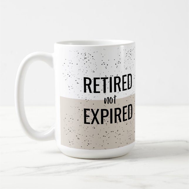 Caneca De Café Aposentado não expirou Mug (Esquerda)