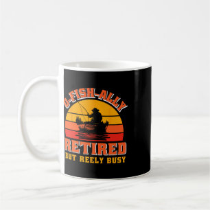 Caneca De Café Aposentado Oficialmente Camisa de Pescador Diverti