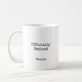 Caneca De Café Aposentado Oficialmente Personalizado