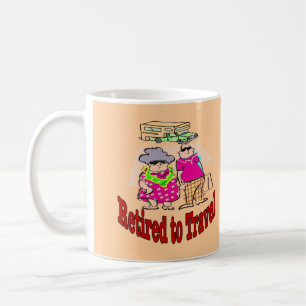 Caneca De Café Aposentado para o Casal Viagem