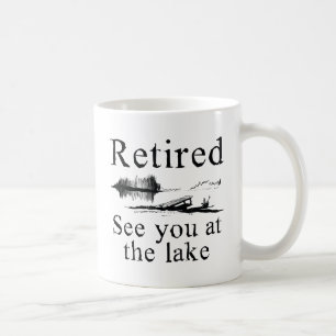 Caneca De Café Aposentado Vejo Você No Lago