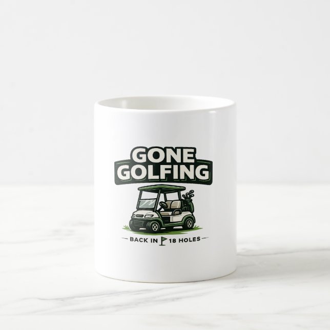 Caneca De Café Aposentadoria de Golfe Fui Jogar Golfe (Centro)