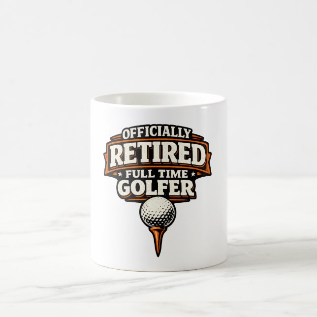 Caneca De Café Aposentadoria de Golfe para Golfista (Centro)