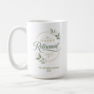 Caneca De Café Aposentadoria Feliz Personalizada