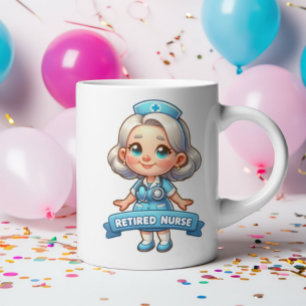 Caneca De Café Aposentadoria Joyful: Enfermeira Aposentada Encant