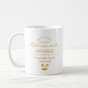 Caneca De Café Aposentadoria Personalizada Carreira Notável Celeb