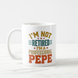 Caneca De Café Aposentadoria Profissional Pepe Tipografia Vintage