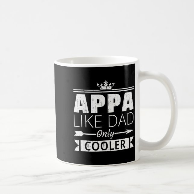 Caneca De Café Appa Cooler Funny Korean Dad Father's Day Quote  (Direita)