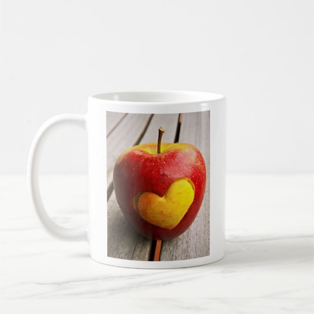 Caneca De Café "Apple Love" Foto Bela. Comprar Agora (Esquerda)