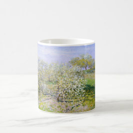 Caneca De Café Apple Trees in Bloom (por Claude Monet)