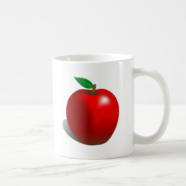 Caneca De Café Apple vermelho (Direita)