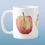 Caneca De Café Apple Watercolor<br><div class="desc">Pintura aquosa de maçã frutada fresca,  com três maçãs diferentes. Arte original de Nic Squirrell.</div>