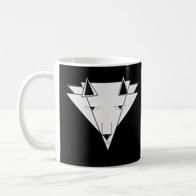 Caneca De Café Approachable Wolf Mug by JHT  (Esquerda)