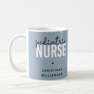 Caneca De Café Apreciação de Enfermeiros Pediátricos Personalizad