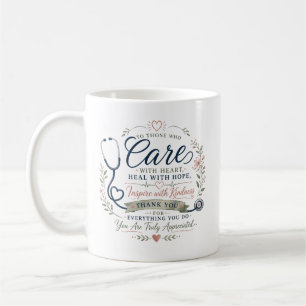 Caneca De Café Apreciação de Saúde com Coração