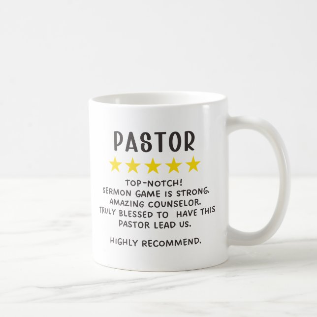 Caneca De Café Apreciação do Pastor (Direita)